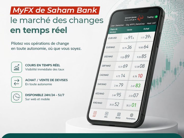 Saham Bank accélère sa transformation digitale avec l’application MyFX (My Foreign Exchange)