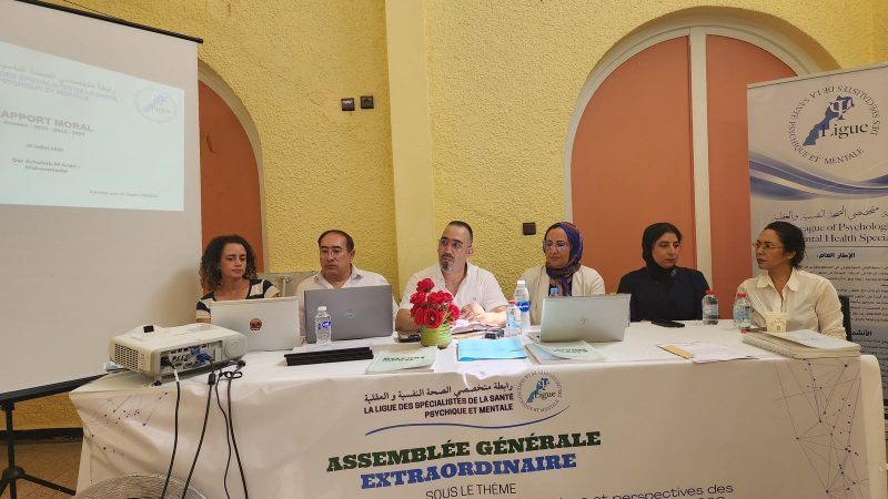La Ligue des Spécialistes de la Santé Psychique et Mentale – Maroc tient son Assemblée Générale Extraordinaire et renouvelle son engagement en faveur de la santé mentale
