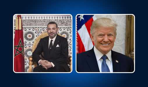 Le Président Donald J. Trump à Sa Majesté le Roi, que Dieu L’assiste : « Les États-Unis sont clairs : nous reconnaissons la souveraineté du Maroc sur le sahara occidental et nous soutenons la proposition marocaine d’autonomie sérieuse, crédible et réaliste comme la seule base pour une solution ».