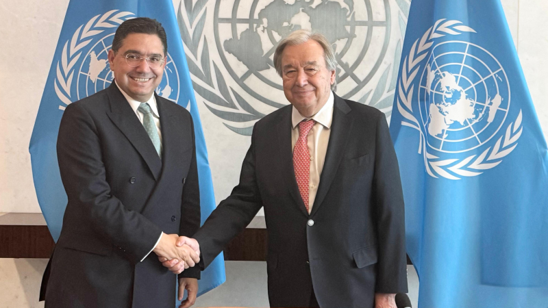 Bourita s’entretient à New York avec le Secrétaire général des Nations Unies