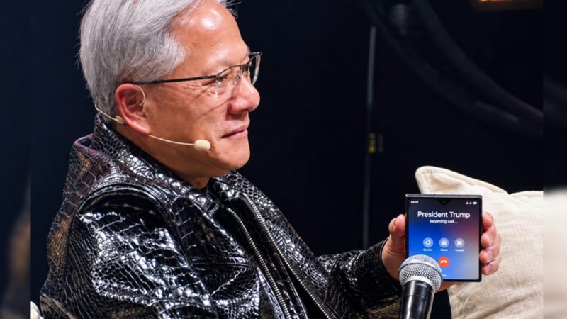 Le patron de NVIDIA aperçu avec le Galaxy Z Fold8 de Samsung
