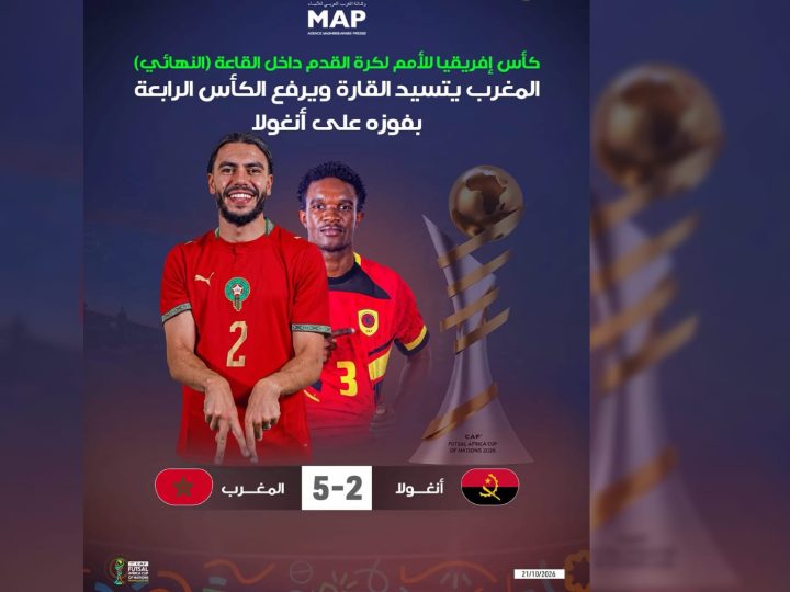 Futsal: Le Maroc remporte la Coupe d’Afrique des Nations pour la 4è fois