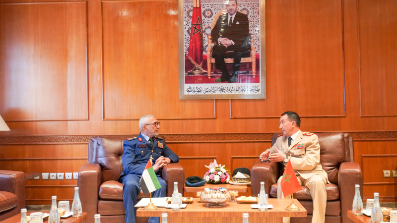L’Inspecteur Général des FAR reçoit le Chef d’Etat-Major des Forces Armées des Émirats Arabes Unis