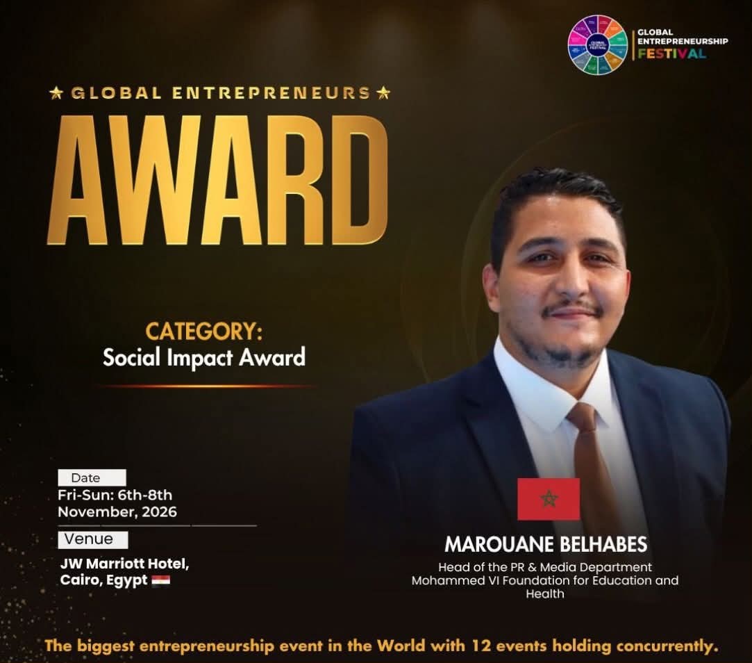 Une empreinte marocaine au Caire : Marouane Belhabes en lice pour le « Social Impact Award 2026 »