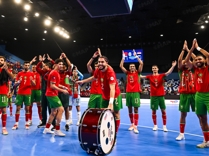 CAN de futsal : Le Maroc écarte l’Égypte et rejoint l’Angola en finale